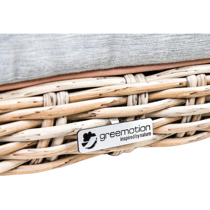 greemotion Лежанка для собак з поліротангу з подушкою, 95 x 15 x 65 см, розміри подушки 95 x 15 x 8 см