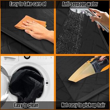 Подовжувач сидіння заднього ряду, чохол для автосидіння для собак, надувний матрац для кемпінгу, гамак, туристичне ліжко, не надувний матрац для авто, SUV, вантажівка, чорний