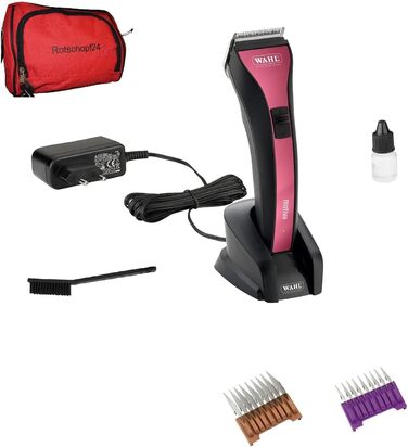 Машинка для стрижки собак Motiva Lithium з акумулятором та 8 металевих насадок (Rotschopf24 Edition)