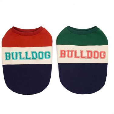 Світшот для Французького Бульдога: теплий костюм для маленьких собак та котів, Патчворк (XXL, Бордовий)