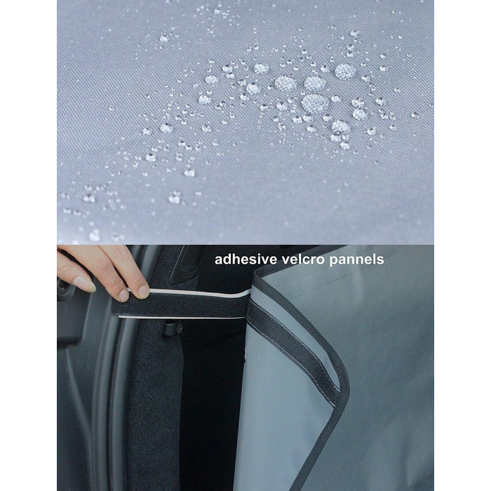 Захисний чохол на сидіння для собак XL (Сірий C) - Водонепроникний, нековзний, універсальний для авто, SUV, пікапів, Jeep, мінівенів