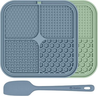 Килимок для собак з присосками, 2 шт. - повільне годування, зменшення тривоги та нудьги, для тренувань