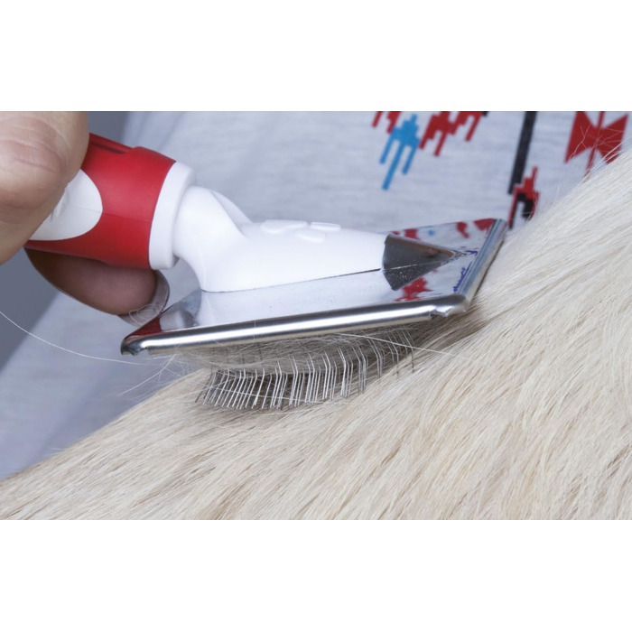 Щітка для собак EHASO Softzupfbürste різних розмірів (Large, поле 10x6 см, довжина 20 см) (Small, поле 8x3,5 см, довжина 1 см)