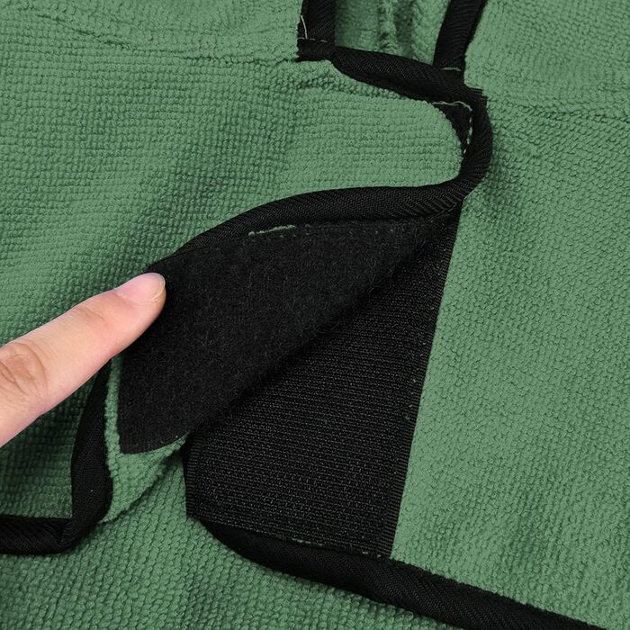 Рушник для собак Zunea: Швидке висушування, з капюшоном, для маленьких, середніх та великих собак та котів, зелений M