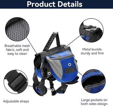 Рюкзак для собак Cyrank: зручний та безпечний для прогулянок та подорожей (L)