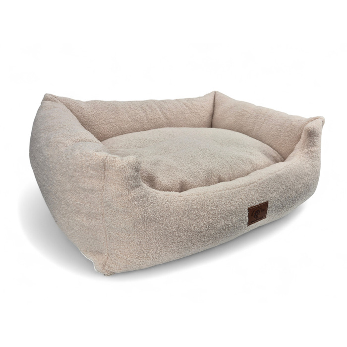 Ліжко-диван для собак Odol-Plusz, рожеве, прямокутне, розмір L 95x75 см