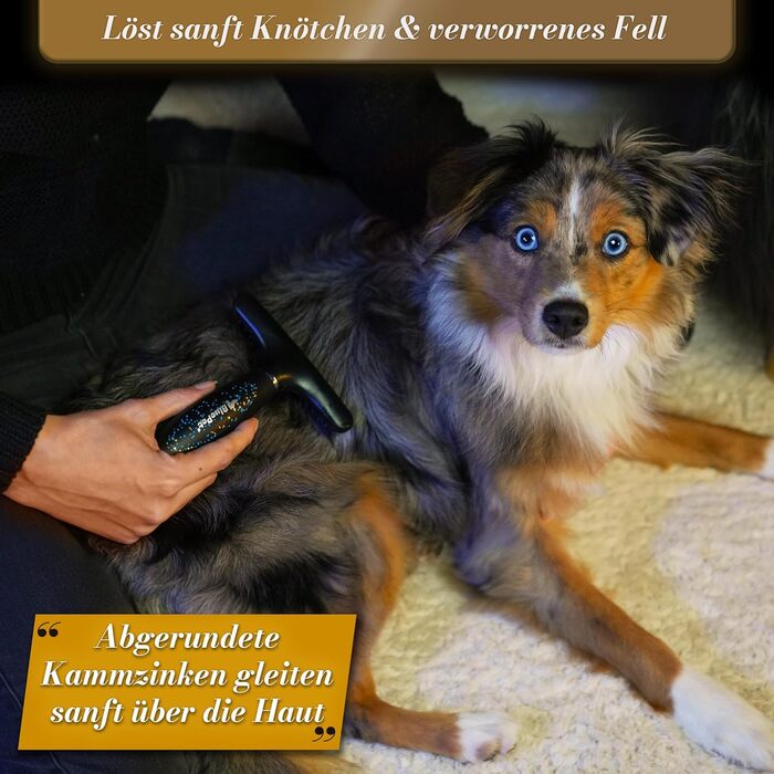 Гребінець для собак та котів BluePet 2.0 Fellentwirrer Entfilzer – розпушувач та видалення ковтунів для довгошерстих тварин. Дворядний гребінець для розпушування, видалення підшерстка та розгладження шерсті. Лімітована серія.
