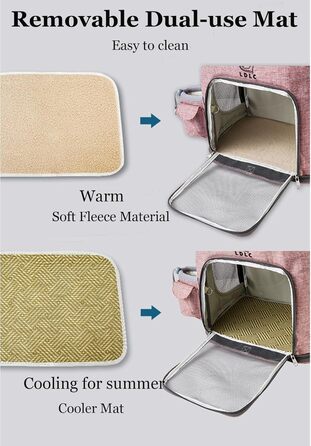 Рюкзак-переноска для собак та котів з сіткою, високоякісна переноска для маленьких собак, котів, кроликів, 28x27x43 см (Сірий, M)