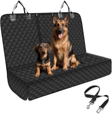 Накладка на сидіння авто для собак, 135x120 см, водонепроникна, з кріпленням, універсальна