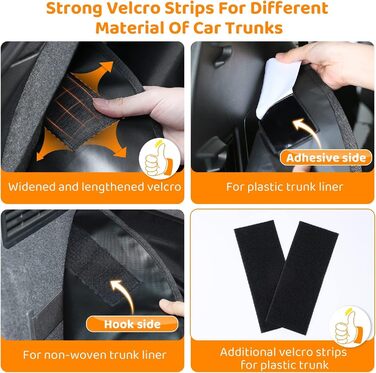 Захисний килимок у багажник для автомобіля для тварин KYG, чорний (XL+ 2 кишені)