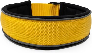 VITOMALIA® Легке відбиваюче нашийник для собак з гальмом, 4 см, міцний нейлон та м'який неопрен, для середніх собак