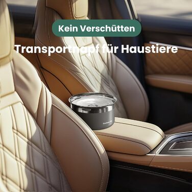 Миска для собак Garder Pet без облизування, нержавіюча сталь, противитікання, великі собаки, для дому та вулиці, запобігає краплинню, білий (3,85 л, чорний)