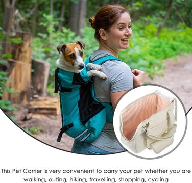 Транспортна сумка для тварин WEKAMOS: переноска для собак та котів, тканинна, для подорожей