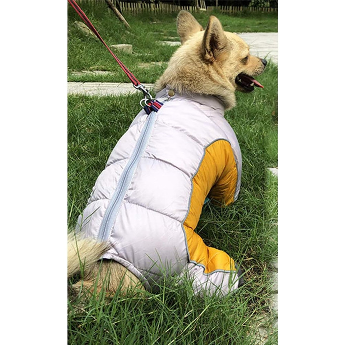 Тепла зимова куртка для собак від Lucang Hautier: бавовняний теплий плащ для чотирилапих, підходить для Французького бульдога, розмір S, помаранчевий