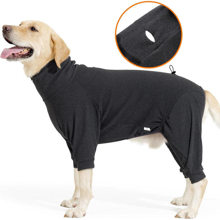 Теплий зимовий піджак для собак Lianziau з флісу, зелений (M, сірий)