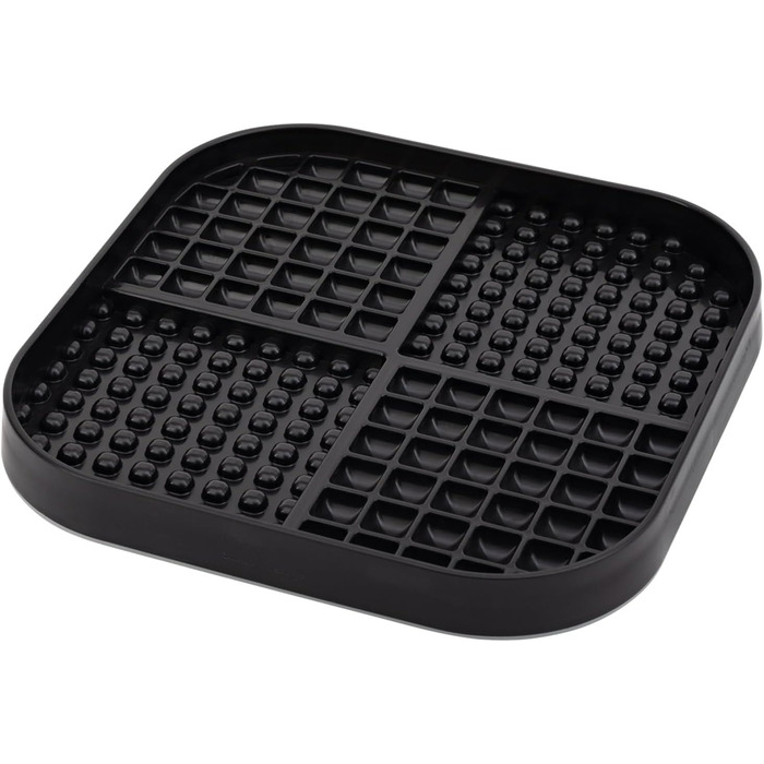 LickiMat Slomo XL – повільна годівниця для собак, велика, підходить для сухого, вологого корму, ласощів та собачого морозива, для середніх та великих порід. Міцний дизайн, чорний колір.