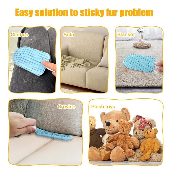 Гребінець для котів 2 шт., силіконовий, для довгошерстих, видаляє шерсть, зменшує клубки шерсті