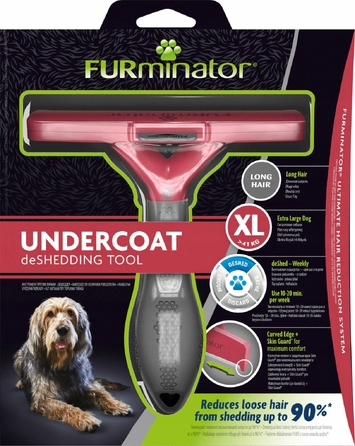 Щітка-гребінець Furminator для собак з довгою шерстю, розмір Giant