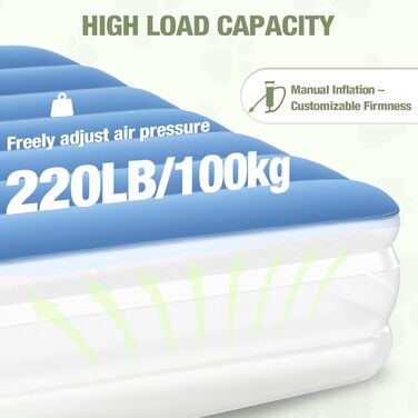 Кругле лежанка для собак Lekereise: водовідштовхувальний, надувний, 126x66x12 см, для середніх та маленьких собак, знімний чохол, для подорожей та саду (сірий), XL