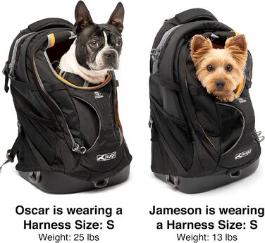 Рюкзак для собак Kurgo G-Train, чорний, для тварин до 11 кг, водонепроникний