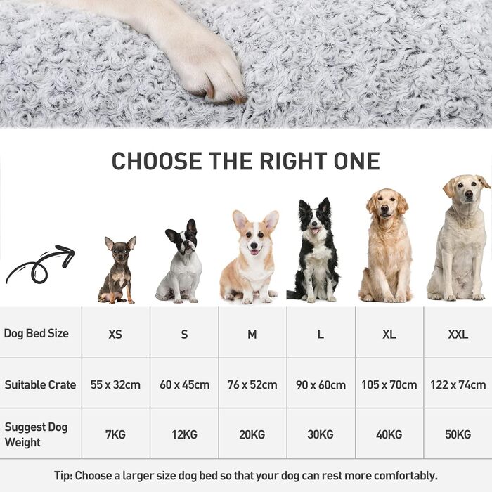 Кілимок для собак KSIIA, великий, 90x60 см, сірий, з неслизьким дном, дихаючий, для великих та середніх собак