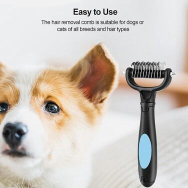 Гребінець для догляду за собаками, щітка для шерсті, аксесуари для догляду за котами, гребінець з нержавіючої сталі для видалення шерсті, інструмент для видалення та розплутування шерсті для цуценят та кроликів
