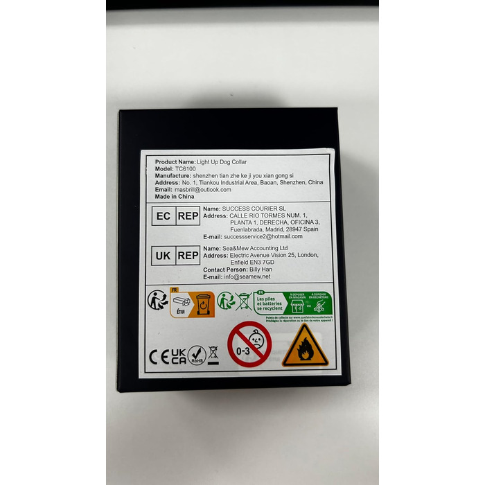 Світлодіодне нашийник для собак Masbri, водонепроникний, з 3 режимами світіння, безпечний, для великих собак (XS, помаранчевий)