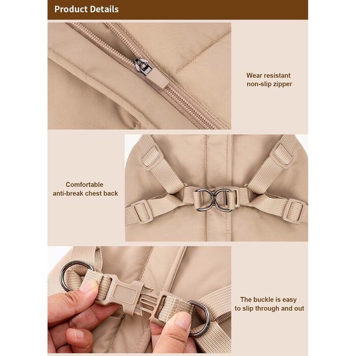 Тепла куртка для собак, водонепроникна, для маленьких та середніх собак, розміри S-5XL