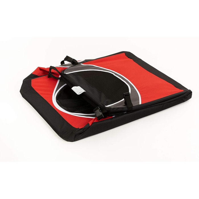 Транспортна переноска для собак та котів, 91x64x64 см, червона. Клітка-переноска для подорожей, відпочинку, собак та котів.