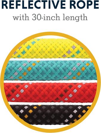 RUFFWEAR Knot-a-Long короткий повідок для собак з карабіном, 0,76 м, чорний обсидіан