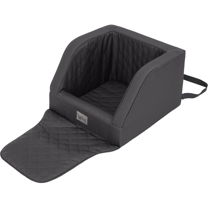 Транспортна переноска для собак, лежанка для собак, кошик для собак, лежанка для котів, для маленьких собак (46x46x31 см, графіт)