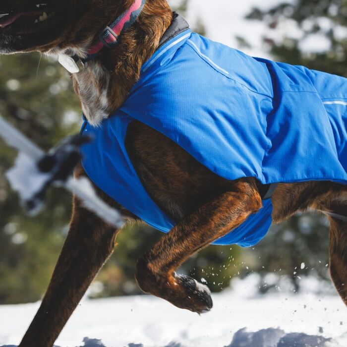 RUFFWEAR Vert: Водонепроникна куртка для собак, розмір S, Blue Pool