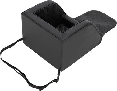 Крісло для собак, переноска для собак, лежанка для собак, переноски для тварин, заднє сидіння, ковдра для собак, корзина для собак, лежанка для котів, для маленьких собак, чорна шкіра, (46x46x31 см)