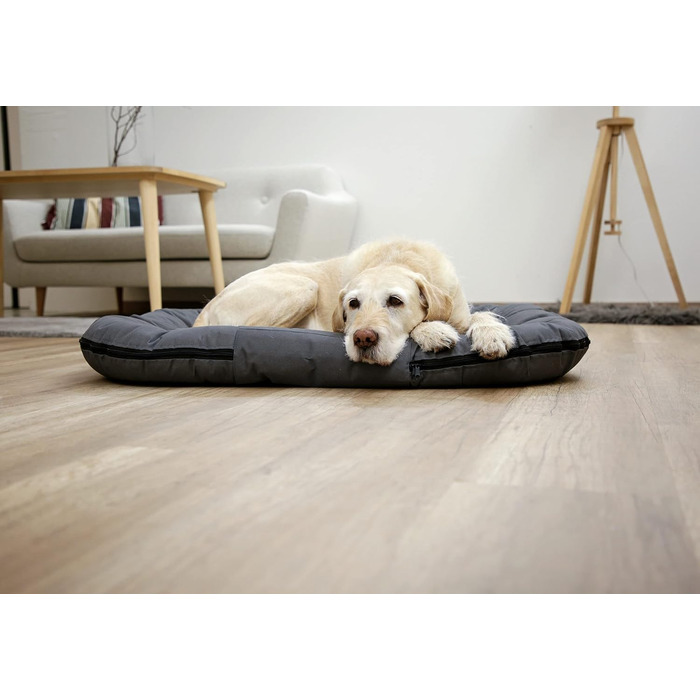 Лежак для собак Kerbl Oxford Place, сірий, 120x85x17 см, водовідштовхувальний, міцний матеріал