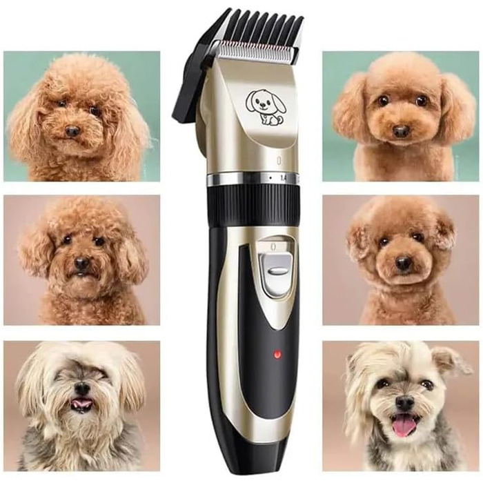 Триммер для собак Tier Herzen Lautlos - набір (Goldstandard)