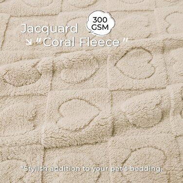 Плед для собак та котів Luciphia, 2 шт. у бежевому кольорі, 145x102 см (57x40 дюймів), прання можливе