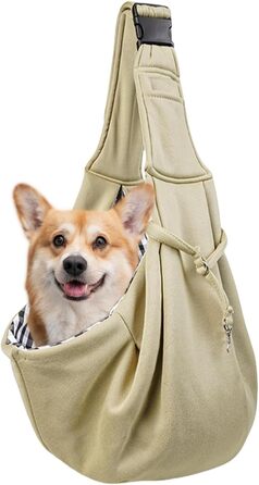 Сумка-переноска для собак Holdes | Зручна переноска для цуценят, регульовані ремені, легкий аксесуар для прогулянок, подорожей та активного відпочинку (Хакі)