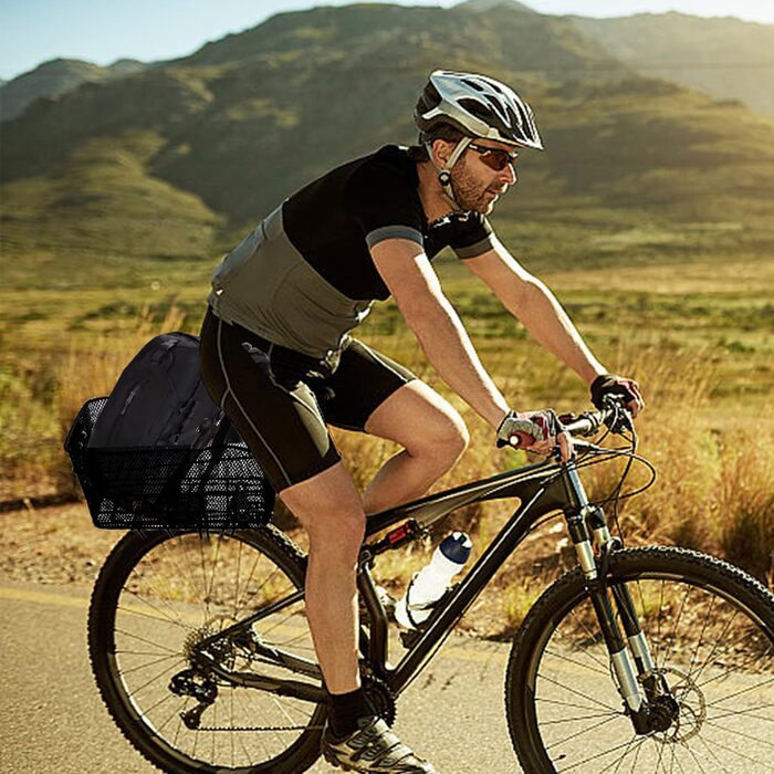 Задній велосипедний кошик великого розміру, знімний, для собак, покупок, пікніків, шкільних речей