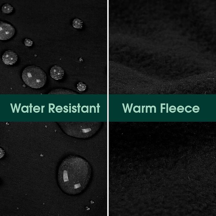 Теплий водонепроникний жилет для собак Kuoser, чорний, розмір M. Регульований, з відбиваючими елементами, для середніх собак.