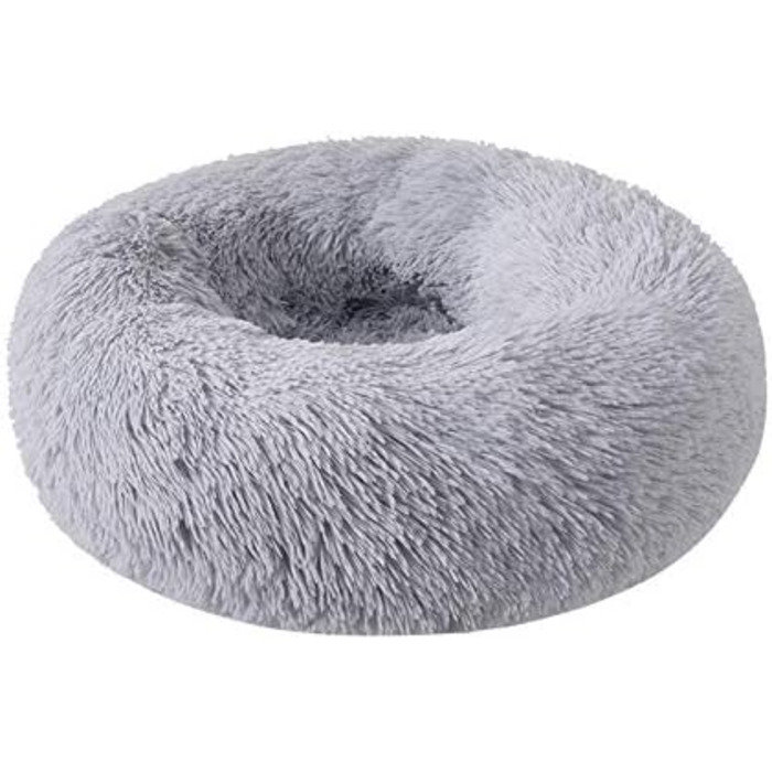 Кругле м'яке ліжко-подушка для собак та котів середнього розміру, 55x55x15 см