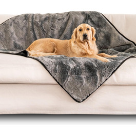 Водонепроникна ковдра для собак PAW BRANDS, преміум, 152x127 см, машинне прання, плед з штучного хутра для великих собак і домашніх тварин, захист меблів