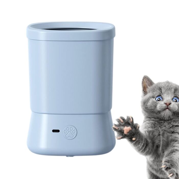 Автоматичний очисник лап для собак - 2 швидкості, захист від бризок, аксесуар для догляду вдома, у подорожах, на природі