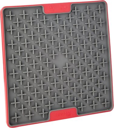 LickiMat Tuff Buddy - годівниця для собак, повільне годування, зменшує нудьгу, червона