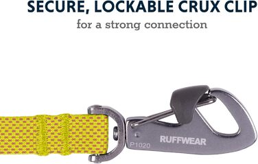 Повідок для собак RUFFWEAR Hi & Light, міцний, із вбудованою кишенею, надійний Crux-Clip, компактний, зелений Lichen Green