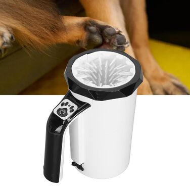 Автоматичний мийка лап для собак QANYEGN, електрична портативна мийка лап для собак і котів, силікон, чорний/білий