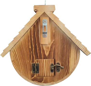 Будинок для птахів з сосни, підвісний, для садових птахів, стійкий до погодних умов, ідеальне житло для синиць, шпаків та інших диких птахів