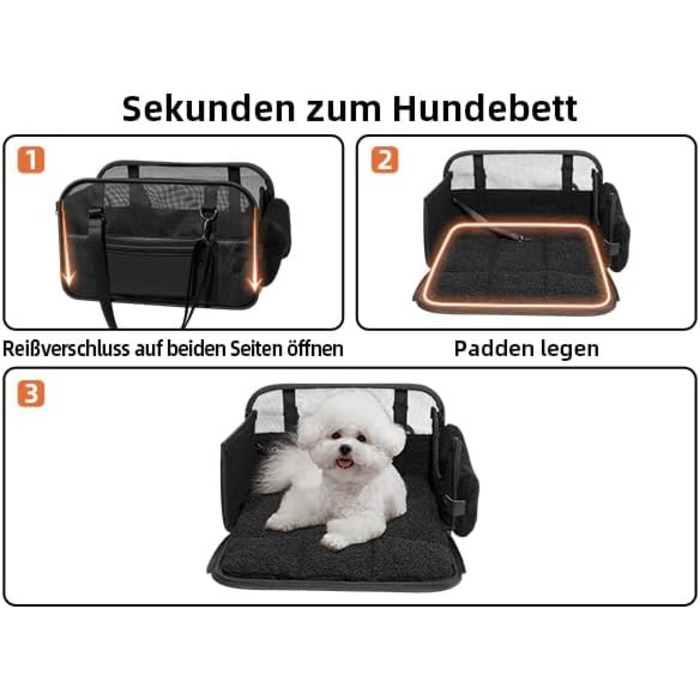 Транспортна сумка для собак та котів: для ветеринара, авто, літака. З подушкою та сталевим каркасом, до 6 кг (сіра)