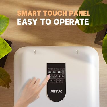 Автоматичний сушар для домашніх тварин PETJC для котів та маленьких собак, тихий собачий фен для грумінгу з 360° сушінням, об'єм 71 л з інтелектуальним регулюванням температури