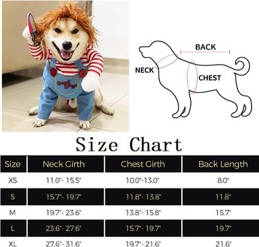 Костюм для собак на Halloween: костюм для кота, косплей, вечірка, смішний костюм для собак, для собак маленьких та великих (M)