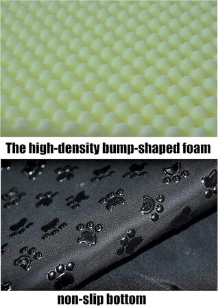 Крісло-лежанка для собак великих порід (2XL) з м'якою підстилкою, водонепроникним будиночком та антиковзною основою, в клітинку сірого кольору